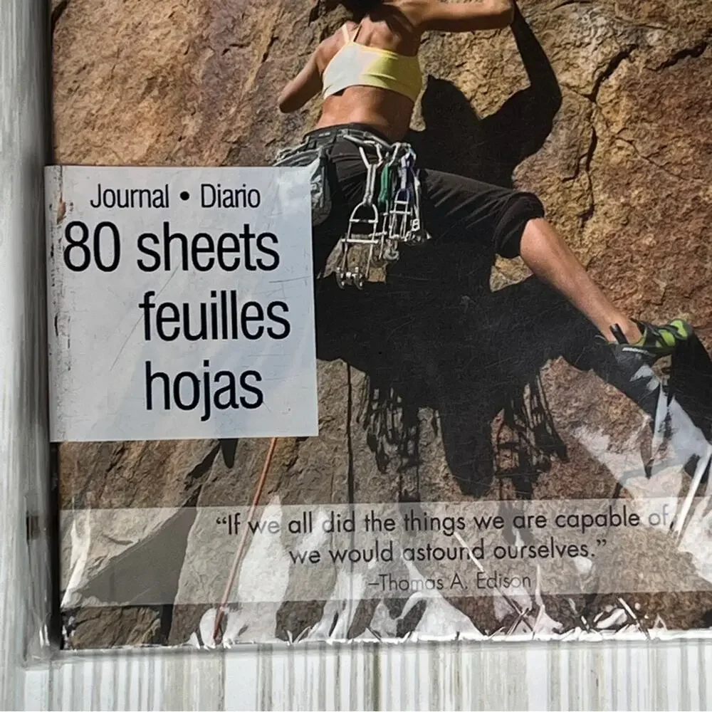 ACHIEVE Graphic Design Cover Fitness Lined Ruled 80 Pages Journal  NWT